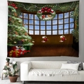 Christmas tapestry featuring festive tree and snowman for cozy home dorm decor - 150x130cm / Style 1 (Snowman & Christmas Tree)