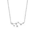 Collier constellation en argent avec pendentif Sagittaire et pierres de zircone - Argent-Lion