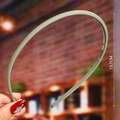 Detail view of olive green headband showing the 13.7cm diameter and F-030 model number - Grey Green (Matte Simple)