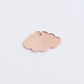 Cloud shaped mirror stainless steel pendant in rose gold finish for DIY jewelry - MP079 Single Hole Style (MP079) / Rose Gold