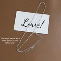 Adjustable 1.4mm white gold-plated twisted cable chain necklace with lobster clasp, 46cm long - 46cm/1.4mm / White Gold Color (46cm/1.4mm)