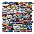 Set di 100 adesivi colorati per auto JDM per moto e decorazione di bagagli e zaini - 100 Pezzi JDM Auto Graffiti Adesivi