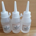 Three 50ml bottles of clear floral adhesive glue for Christmas DIY craft assembly - Botanical Flower Glue (50ml)
