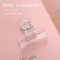 Molletta trasparente in acrilico da 50mm per carta e sigillatura su diario rosa - Grande (50mm)