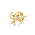 Golden plated open jump rings for DIY jewelry making earrings and necklaces - Gold