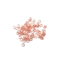 Bulk rose gold open jump rings for DIY jewelry making and necklace connector repairs - Rose Gold