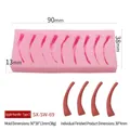 Rosa Silikonform Apfelstiel SX-SW-69 für DIY-Kerzen und Mousse-Kuchen - Apfelstiel-Nr.2 SX-SW-69