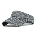 Women's breathable knit sun visor hat with snowflake pattern for outdoor sports use - Colorful Dot Black