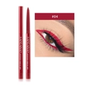 Waterbestendige creme gel eyeliner rood 04 met close-up van oogmake-up effect - 4#