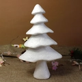 Dettaglio di un albero di Natale in schiuma bianca per il fai-da-te e decorazioni - 28x17x7.3cm Nuovo Albero di Natale