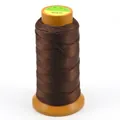 Spool of dark brown high-strength polyester thread for DIY jewelry and beaded crafts - Dark Coffee