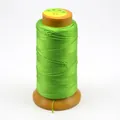 Emerald green high-strength polyester jewelry cord spool for DIY bead weaving - Fruit Green