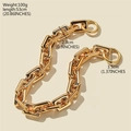 53cm chunky gold metal chain strap for women handbags with round rings for shoulder bags - 53cm/100g / BL-55 Gold