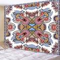 Ethnic bohemian tapestry with colorful mandala patterns for bedroom wall decor - 150x130cm / Style 1