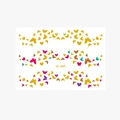 Multicolor butterfly gold stamping face stickers VS-003 for festive makeup parties - 10.5*15cm Face Sticker / VS003 (Multicolor Butterflies)