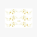 Gold star freckle face tattoo stickers VS-001 for carnival and party makeup looks - 10.5*15cm Face Sticker / VS001 (Golden Five-Pointed Stars)