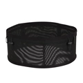 Cinturón de running de malla negra con gran capacidad y cordón ajustable para deporte - M / Negro