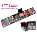 Professionele make-upset met 177 kleuren, oogschaduw, blush en lippenstift in zwarte koffer - 177 Kleuren Professionele Make-upset