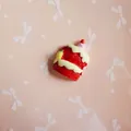 Strawberry cream cake resin flatback charm for DIY phone case and hair accessories - Red Ice Cream House