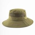 Cappello da sole outdoor verde oliva con rete traspirante e trama in nylon resistente - 55-59cm (Regolabile) / Verde Militare