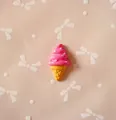 Cabochon in resina gelato rosa per cover fai da te e accessori per capelli - Gelato rosso rosa