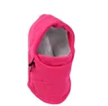 Winter thermal balaclava in rose pink with fleece lining and adjustable drawstrings - Fleece Lined Rose Red
