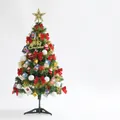 Mini 60cm artificial Christmas tree with 47 festive ornaments and golden star topper - 60CM / Special Promotion Style