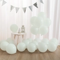 White heart latex balloons set in matte finish for elegant wedding party decoration - Macaron Round Balloons (50pcs) / Green