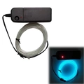 Blue EL wire neon light kit with battery pack for stage performance decoration - 3M / Ice Blue