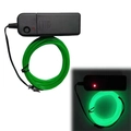 Green EL wire kit with battery controller for stage performance and night decoration - 3M / Green
