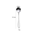 Stainless steel cherry blossom coffee spoon with floral shape and weight of 15g - Plum Blossom Coffee Spoon / Silver