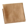Brown rectangular waffle weave cotton linen table napkin with cross-twill texture - 40*40cm / Khaki