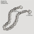 Ersatz-Silberkette für Handtaschen mit runden Schnallen, 53 cm Länge - BS-55S Silber
