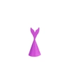 Sparkly purple cone mermaid party hat with glitter finish and fishtail topper decor - Purple Mermaid Birthday Hat