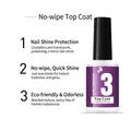 No wipe top coat dipping powder liquid in 12ml white bottle for shiny nail finish - Step 3 Top Coat