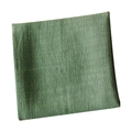Sage green waffle weave cotton linen table napkin in a square folded display - 40*40cm / Bean Green