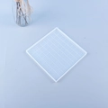 Close-up of translucent square chessboard silicone mold for DIY resin casting projects - Small Chessboard (18*18cm)