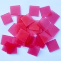 Bulk red square wax clay blocks for diamond painting tools kit on white background - Red (2*2cm)