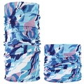 Seamless blue and purple camo magic headwear for cycling and outdoor sun protection - Blue Purple Camo