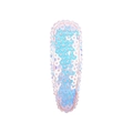 Blue sequin teardrop hair clip with pink lace trim and sparkling finish - Light Blue