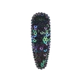 Sparkly flip sequin hair clip with iridescent blue and purple teardrop design - Iridescent