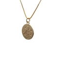 Goldene Halskette mit Planeten- Mond- und Sternenanhänger und funkelnden Zirkoniasteinen - Goldene Box-Kette Mit Weißem Zirkonia-Anhänger