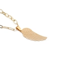 Goldene Hip-Hop Engelflügel Halskette mit dicker Kupferkette für Herren und Damen - Engelsflügel