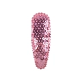 Pink sequin snap hair clip with beaded edges for girls, handmade candy color accessory - Baby Pink