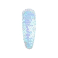 Sparkly flip sequin teardrop hair clip in holographic light blue and purple colors - Light Purple