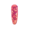 Sparkly pink and orange flip sequin teardrop hair clip for girls and children - Orange Pink Iridescent