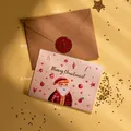 Style B - Cute Christmas Card, Envelope And Sticker