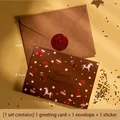 Style B - Lucky Christmas Card, Envelope And Sticker