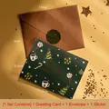 Style C - Lucky Christmas Card, Envelope And Sticker