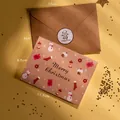 Style F - Lucky Christmas Card, Envelope And Sticker